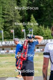 29.08.2024, Bessans, France (FRA): Gilonne Guigonnat (FRA) - Biathlon summer training, Bessans (FRA). www.nordicfocus.com. © Authamayou/NordicFocus. Every downloaded picture is fee-liable.