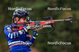 11.10.2024, Ramsau am Dachstein, Austria (AUT): Gilonne Guigonnat (FRA) - Biathlon summer training, Dachsteinglacier, Ramsau am Dachstein (AUT). www.nordicfocus.com. © Manzoni/NordicFocus. Every downloaded picture is fee-liable.