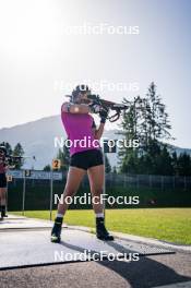 31.07.2024, Lavaze, Italy (ITA): Dunja Zdouc (AUT) - Biathlon summer training, Lavaze (ITA). www.nordicfocus.com. © Barbieri/NordicFocus. Every downloaded picture is fee-liable.