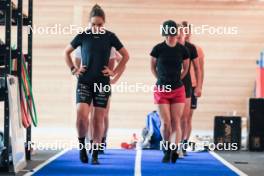 11.06.2024, Premanon, France (FRA): Gilonne Guigonnat (FRA), Jeanne Richard (FRA), (l-r) - Biathlon summer training, Premanon (FRA). www.nordicfocus.com. © Manzoni/NordicFocus. Every downloaded picture is fee-liable.