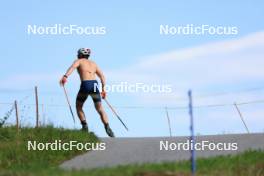 15.07.2024, Lenzerheide, Switzerland (SUI): Bjorn Westervelt (USA) - Biathlon summer training, Lenzerheide (SUI). www.nordicfocus.com. © Manzoni/NordicFocus. Every downloaded picture is fee-liable.