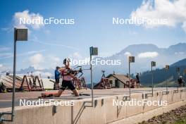 06.08.2024, Lavaze, Italy (ITA): Anna Juppe (AUT) - Biathlon summer training, Lavaze (ITA). www.nordicfocus.com. © Barbieri/NordicFocus. Every downloaded picture is fee-liable.