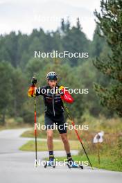 20.09.2024, Font-Romeu, France (FRA): Sam Parmantier (BEL) - Biathlon summer training, Font-Romeu (FRA). www.nordicfocus.com. © Authamayou/NordicFocus. Every downloaded picture is fee-liable.