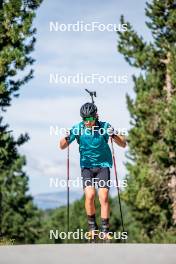 17.08.2024, Font-Romeu, France (FRA): Flavio Guy (FRA) - Biathlon summer training, Font-Romeu (FRA). www.nordicfocus.com. © Authamayou/NordicFocus. Every downloaded picture is fee-liable.