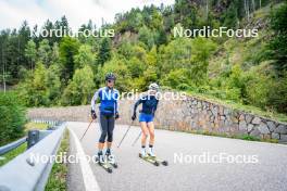 30.09.2024, Lavaze, Italy (ITA): Sara Scattolo (ITA), Hannah Auchentaller (ITA), (l-r) - Biathlon summer training, Lavaze (ITA). www.nordicfocus.com. © Barbieri/NordicFocus. Every downloaded picture is fee-liable.