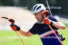 18.07.2024, Lenzerheide, Switzerland (SUI): Nikolas Burkhart (USA) - Biathlon summer training, Lenzerheide (SUI). www.nordicfocus.com. © Manzoni/NordicFocus. Every downloaded picture is fee-liable.