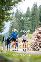 30.09.2024, Lavaze, Italy (ITA): Rebecca Passler (ITA), Linda Zingerle (ITA), (l-r) - Biathlon summer training, Lavaze (ITA). www.nordicfocus.com. © Barbieri/NordicFocus. Every downloaded picture is fee-liable.