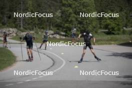 18.06.2024, Correncon-en-Vercors, France (FRA): Emilien Claude (FRA), Valentin Lejeune (FRA), (l-r) - Biathlon summer training, Correncon-en-Vercors (FRA). www.nordicfocus.com. © Joly/NordicFocus. Every downloaded picture is fee-liable.