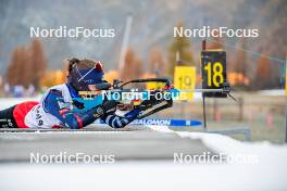 07.11.2024, Bessans, France (FRA): Anaelle Bondoux (FRA) - Biathlon summer training, Bessans (FRA). www.nordicfocus.com. © Authamayou/NordicFocus. Every downloaded picture is fee-liable.