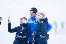 11.10.2024, Ramsau am Dachstein, Austria (AUT): Event Feature: Selfie with Marcus Groenholm (FIN), Former World Rallye Champion - Biathlon summer training, Dachsteinglacier, Ramsau am Dachstein (AUT). www.nordicfocus.com. © Manzoni/NordicFocus. Every downloaded picture is fee-liable.