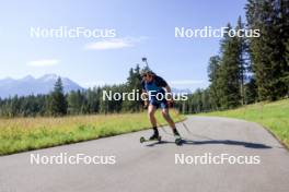 15.07.2024, Lenzerheide, Switzerland (SUI): Bjorn Westervelt (USA) - Biathlon summer training, Lenzerheide (SUI). www.nordicfocus.com. © Manzoni/NordicFocus. Every downloaded picture is fee-liable.