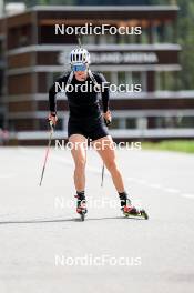 10.09.2024, Lenzerheide, Switzerland (SUI): Amy Baserga (SUI) - Biathlon summer training, Lenzerheide (SUI). www.nordicfocus.com. © Manzoni/NordicFocus. Every downloaded picture is fee-liable.