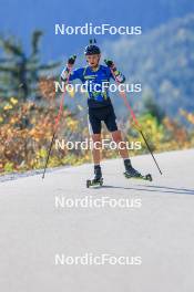 12.10.2024, Ramsau am Dachstein, Austria (AUT): Dmytro Pidruchnyi (UKR) - Biathlon summer training, Ramsau am Dachstein (AUT). www.nordicfocus.com. © Manzoni/NordicFocus. Every downloaded picture is fee-liable.