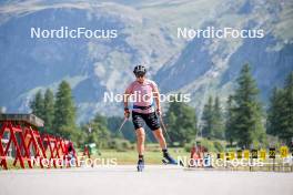 28.08.2024, Bessans, France (FRA): Julia Simon (FRA) - Biathlon summer training, Bessans (FRA). www.nordicfocus.com. © Authamayou/NordicFocus. Every downloaded picture is fee-liable.