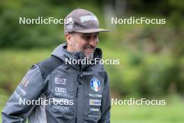 26.08.2024, Martell, Italy (ITA): Fabio Cianciana (ITA), coach Team Italy - Biathlon summer training, Martell (ITA). www.nordicfocus.com. © Vanzetta/NordicFocus. Every downloaded picture is fee-liable.