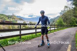 30.09.2024, Lavaze, Italy (ITA): Mirco Romanin (ITA), coach Team Italy - Biathlon summer training, Lavaze (ITA). www.nordicfocus.com. © Barbieri/NordicFocus. Every downloaded picture is fee-liable.