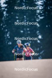 06.08.2024, Lavaze, Italy (ITA): Anna Andexer (AUT), Anna Gandler (AUT), (l-r)  - Biathlon summer training, Lavaze (ITA). www.nordicfocus.com. © Barbieri/NordicFocus. Every downloaded picture is fee-liable.