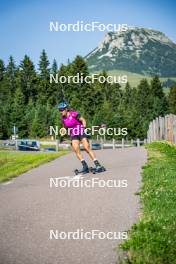 31.07.2024, Lavaze, Italy (ITA): Dunja Zdouc (AUT) - Biathlon summer training, Lavaze (ITA). www.nordicfocus.com. © Barbieri/NordicFocus. Every downloaded picture is fee-liable.