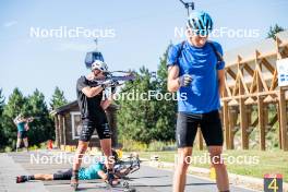 17.08.2024, Font-Romeu, France (FRA): Edgar Geny (FRA) - Biathlon summer training, Font-Romeu (FRA). www.nordicfocus.com. © Authamayou/NordicFocus. Every downloaded picture is fee-liable.