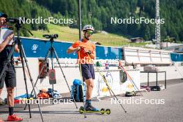 17.07.2024, Martell, Italy (ITA): Mirco Romanin (ITA) - Biathlon summer training, Martell (ITA). www.nordicfocus.com. © Barbieri/NordicFocus. Every downloaded picture is fee-liable.