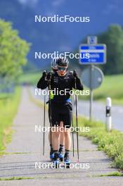 27.06.2024, Juf, Switzerland (SUI): Sebastian Stalder (SUI), Gion Stalder (SUI), (l-r) - Biathlon summer training, Juf (SUI). www.nordicfocus.com. © Manzoni/NordicFocus. Every downloaded picture is fee-liable.