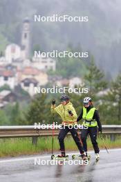 21.05.2024, Lenzerheide, Switzerland (SUI): Lydia Hiernickel (SUI), Lena Haecki-Gross (SUI), (l-r) - Biathlon summer training, Lenzerheide (SUI). www.nordicfocus.com. © Manzoni/NordicFocus. Every downloaded picture is fee-liable.