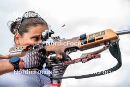 29.08.2024, Bessans, France (FRA): Julia Simon (FRA) - Biathlon summer training, Bessans (FRA). www.nordicfocus.com. © Authamayou/NordicFocus. Every downloaded picture is fee-liable.