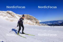 12.10.2024, Ramsau am Dachstein, Austria (AUT): Lou Jeanmonnot (FRA) - Biathlon summer training, Dachsteinglacier, Ramsau am Dachstein (AUT). www.nordicfocus.com. © Manzoni/NordicFocus. Every downloaded picture is fee-liable.