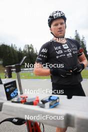 04.09.2024, Lenzerheide, Switzerland (SUI): Johannes Dale-Skjevdal (NOR) - Biathlon summer training, Lenzerheide (SUI). www.nordicfocus.com. © Manzoni/NordicFocus. Every downloaded picture is fee-liable.