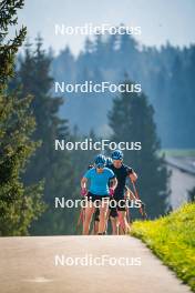 06.06.2024, Lavaze, Italy (ITA): Elvira Oeberg (SWE), Jesper Nelin (SWE), (l-r)  - Biathlon summer training, Lavaze (ITA). www.nordicfocus.com. © Barbieri/NordicFocus. Every downloaded picture is fee-liable.