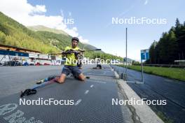 27.08.2024, Martell, Italy (ITA): Elia Zeni (ITA) - Biathlon summer training, Martell (ITA). www.nordicfocus.com. © Vanzetta/NordicFocus. Every downloaded picture is fee-liable.