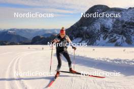 14.10.2024, Ramsau am Dachstein, Austria (AUT): Elisa Gasparin (SUI) - Biathlon summer training, Dachsteinglacier, Ramsau am Dachstein (AUT). www.nordicfocus.com. © Manzoni/NordicFocus. Every downloaded picture is fee-liable.