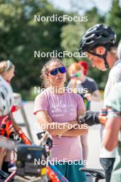 17.08.2024, Font-Romeu, France (FRA): Claire Breton (FRA), Coach Team France - Biathlon summer training, Font-Romeu (FRA). www.nordicfocus.com. © Authamayou/NordicFocus. Every downloaded picture is fee-liable.