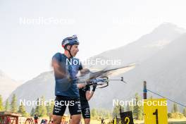 29.08.2024, Bessans, France (FRA): Quentin Fillon-Maillet (FRA) - Biathlon summer training, Bessans (FRA). www.nordicfocus.com. © Authamayou/NordicFocus. Every downloaded picture is fee-liable.