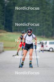 28.08.2024, Bessans, France (FRA): Gilonne Guigonnat (FRA) - Biathlon summer training, Bessans (FRA). www.nordicfocus.com. © Authamayou/NordicFocus. Every downloaded picture is fee-liable.