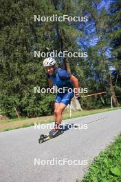 18.07.2024, Lenzerheide, Switzerland (SUI): Vincent Bonacci (USA) - Biathlon summer training, Lenzerheide (SUI). www.nordicfocus.com. © Manzoni/NordicFocus. Every downloaded picture is fee-liable.