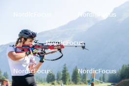 28.08.2024, Bessans, France (FRA): Gilonne Guigonnat (FRA) - Biathlon summer training, Bessans (FRA). www.nordicfocus.com. © Authamayou/NordicFocus. Every downloaded picture is fee-liable.