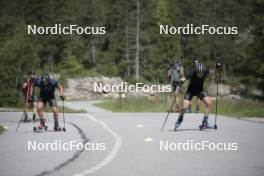 18.06.2024, Correncon-en-Vercors, France (FRA): Emilien Claude (FRA), Damien Levet (FRA), (l-r) - Biathlon summer training, Correncon-en-Vercors (FRA). www.nordicfocus.com. © Joly/NordicFocus. Every downloaded picture is fee-liable.