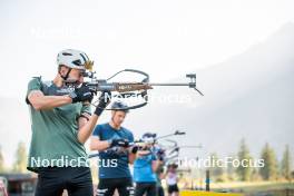 28.08.2024, Bessans, France (FRA): Eric Perrot - Biathlon summer training, Bessans (FRA). www.nordicfocus.com. © Authamayou/NordicFocus. Every downloaded picture is fee-liable.