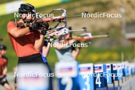 20.05.2024, Lenzerheide, Switzerland (SUI): Joscha Burkhalter (SUI) - Biathlon summer training, Lenzerheide (SUI). www.nordicfocus.com. © Manzoni/NordicFocus. Every downloaded picture is fee-liable.