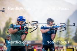 28.08.2024, Bessans, France (FRA): Oscar Lombardot (FRA) - Biathlon summer training, Bessans (FRA). www.nordicfocus.com. © Authamayou/NordicFocus. Every downloaded picture is fee-liable.