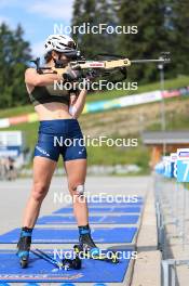 15.07.2024, Lenzerheide, Switzerland (SUI): Deedra Irwin (USA) - Biathlon summer training, Lenzerheide (SUI). www.nordicfocus.com. © Manzoni/NordicFocus. Every downloaded picture is fee-liable.