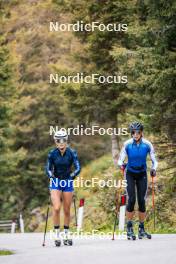 30.09.2024, Lavaze, Italy (ITA): Hannah Auchentaller (ITA), Sara Scattolo (ITA), (l-r) - Biathlon summer training, Lavaze (ITA). www.nordicfocus.com. © Barbieri/NordicFocus. Every downloaded picture is fee-liable.