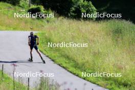 15.07.2024, Lenzerheide, Switzerland (SUI): Bjorn Westervelt (USA) - Biathlon summer training, Lenzerheide (SUI). www.nordicfocus.com. © Manzoni/NordicFocus. Every downloaded picture is fee-liable.