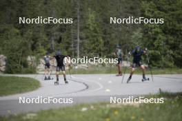 18.06.2024, Correncon-en-Vercors, France (FRA): Remi Broutier (FRA), Antonin Guigonnat (FRA), (l-r) - Biathlon summer training, Correncon-en-Vercors (FRA). www.nordicfocus.com. © Joly/NordicFocus. Every downloaded picture is fee-liable.