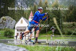 26.08.2024, Martell, Italy (ITA): Didier Bionaz (ITA) - Biathlon summer training, Martell (ITA). www.nordicfocus.com. © Vanzetta/NordicFocus. Every downloaded picture is fee-liable.