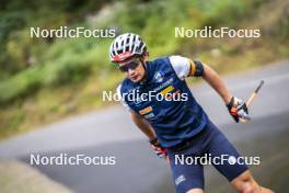 26.08.2024, Martell, Italy (ITA): Tommaso Giacomel (ITA) - Biathlon summer training, Martell (ITA). www.nordicfocus.com. © Vanzetta/NordicFocus. Every downloaded picture is fee-liable.