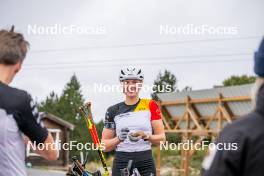 20.09.2024, Font-Romeu, France (FRA): Maya Cloetens (BEL) - Biathlon summer training, Font-Romeu (FRA). www.nordicfocus.com. © Authamayou/NordicFocus. Every downloaded picture is fee-liable.