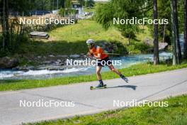 17.07.2024, Martell, Italy (ITA): Mirco Romanin (ITA) - Biathlon summer training, Martell (ITA). www.nordicfocus.com. © Barbieri/NordicFocus. Every downloaded picture is fee-liable.