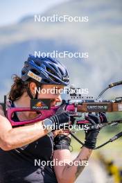 28.08.2024, Bessans, France (FRA): Lou Jeanmonnot (FRA) - Biathlon summer training, Bessans (FRA). www.nordicfocus.com. © Authamayou/NordicFocus. Every downloaded picture is fee-liable.